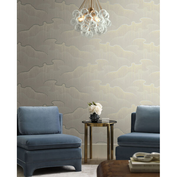 Candice Olson Modern Nature 2nd Edition Light Taupe Moonlight Pearls Wallpaper, image 5