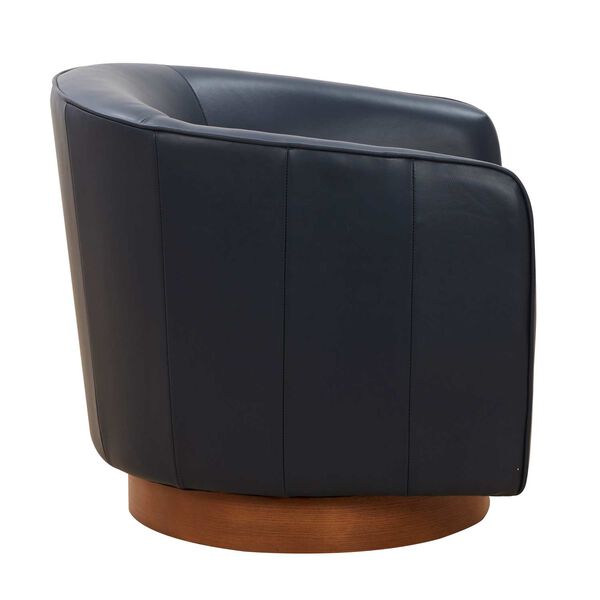 Taos Midnight Blue and Brown Accent Chair, image 2