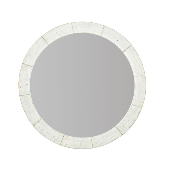 White Loft Piper Round Mirror, image 1