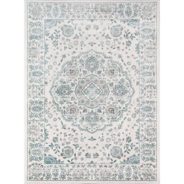 Brooklyn Heights Medallion Ivory Rectangular: 5 Ft. 3 In. x 7 Ft. 6 In. Rug, image 1