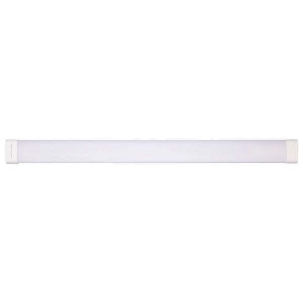 White and Gray 47-Inch LED Outdoor Flush Mount with Microwave Sensor, image 2