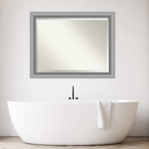 Peak Brushed Nickel 46W X 36H-Inch Bathroom Vanity Wall Mirror, image 3