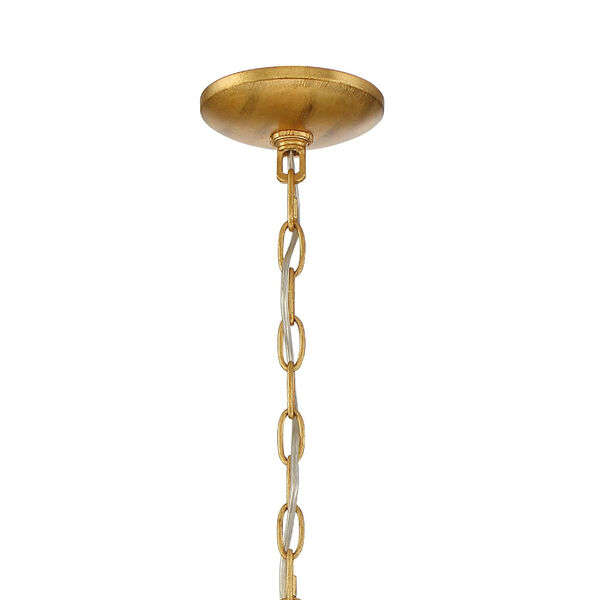 Fiona Antique Gold 33-Inch Four-Light Chandelier, image 4