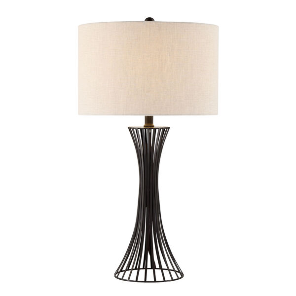 Efton Matte Black 30-Inch One-Light Table Lamp, image 1