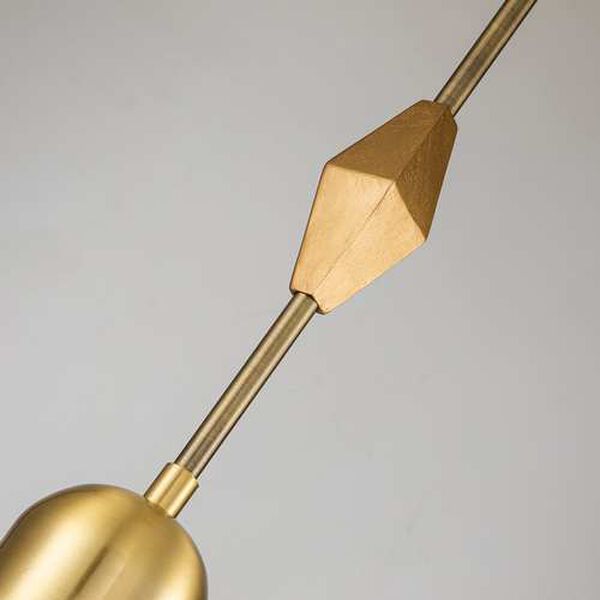 Etoile Aged Brass Seven-Inch One-Light Mini Pendant, image 5