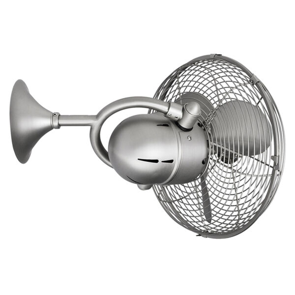 Kaye Brushed Nickel 13-Inch Oscillating Wall Fan with Metal Blades, image 7