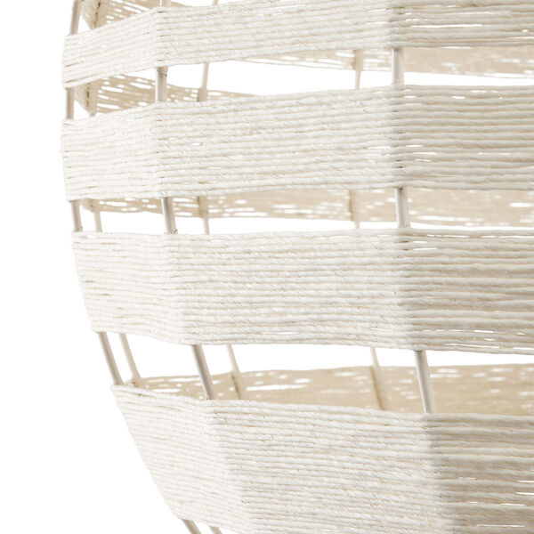 Lapsley Vanilla and White One-Light Orb Chandelier, image 5