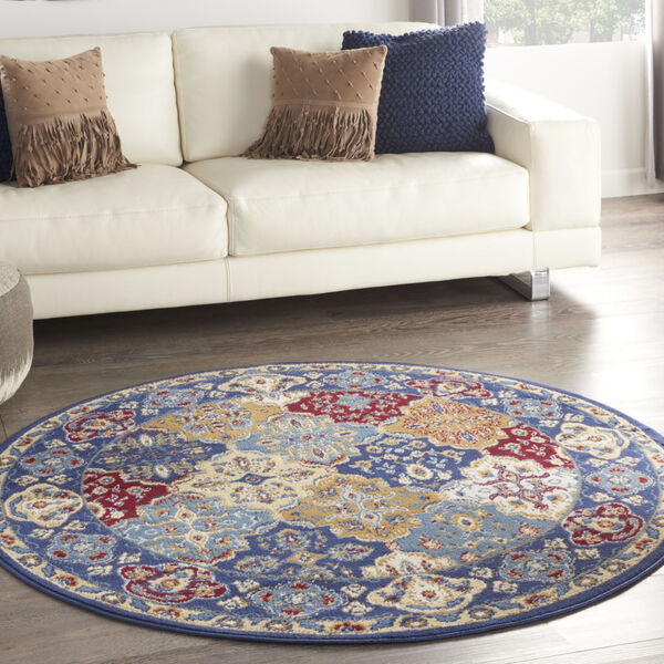 Grafix Multicolor Round: 5 Ft. 3 In. x 5 Ft. 3 In. Area Rug, image 2
