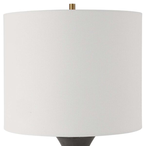 Fountain Black and Nickel Stone Buffet Lamp, image 5
