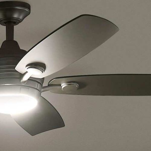Tranquil Brushed Nickel LED 56-Inch Steel Ceiling Fan, image 6