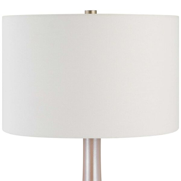 Rosa Pink and Brushed Nickel One-Light Table Lamp, image 5