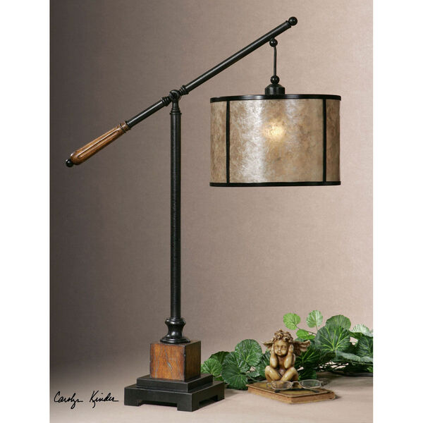 Sitka Rustic Mahogany One-Light Lantern Table Lamp, image 2