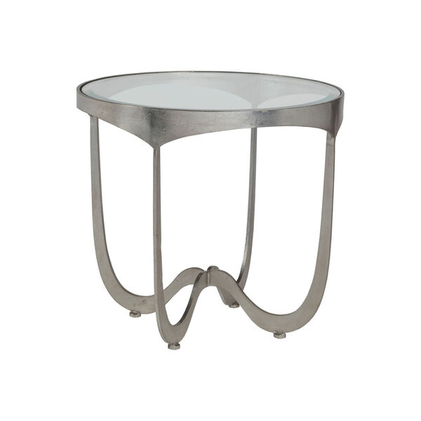 Metal Designs Silver Sophie Round End Table, image 1