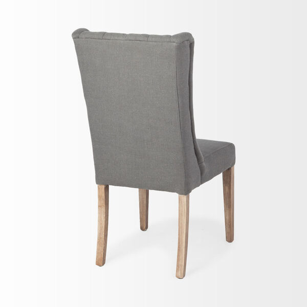 Mackenzie II Gray and Ash Solid Wood Parson Dining Chair, image 5
