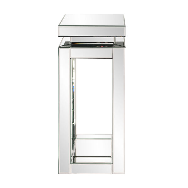 Mirrored Small {pedestal Table, image 1