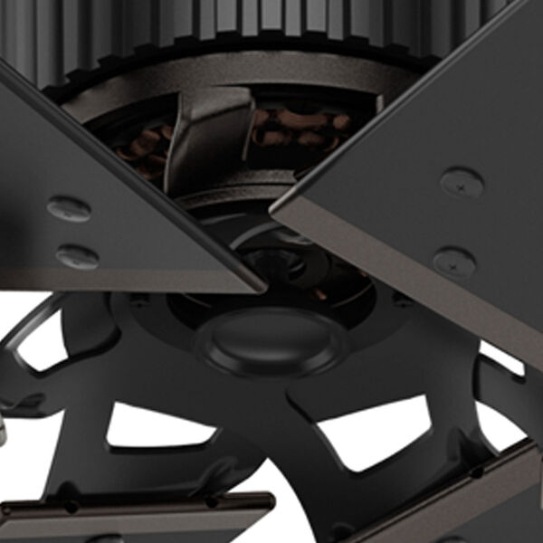 HFC Matte Black 72-Inch Adjustable Ceiling Fan, image 3