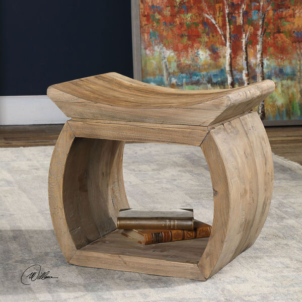 Connor Elm Accent Stool, image 2