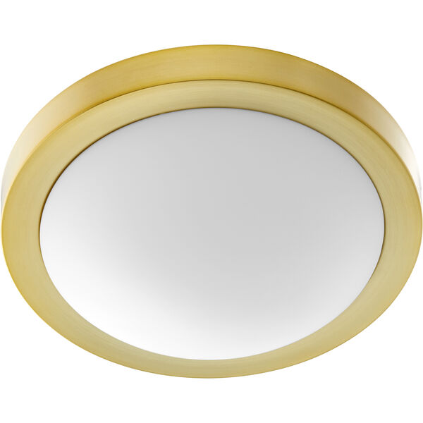 Aged Brass Two-Light 13-Inch Ceiling Mount, image 1