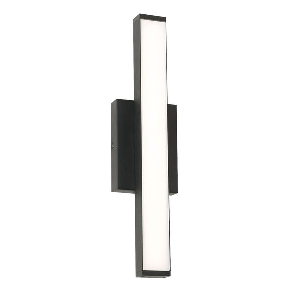Gale Textured Black 18-Inch Outdoor LED Wall Sconce, image 1