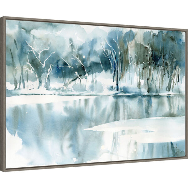 Katrina Pete Gray Blue Tree Reflections 33 x 23 Inch Wall Art, image 2
