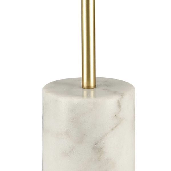 Dien Honey Brass with White Marble Three-Light LED Floor Lamp, image 4