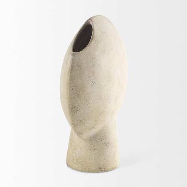 Sariah Beige Ceramic Vase, image 4