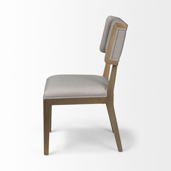 Teton I Gray and Brown Wooden Base Dining Chair, image 3