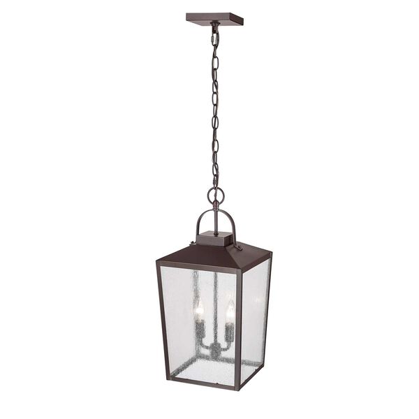 Devens Powder Coated Bronze Two-Light Outdoor Hanging Lantern, image 4