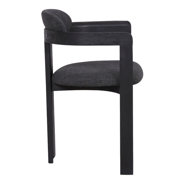 Jazmin Charcoal with Black Dining Chair, Set of Two, image 4