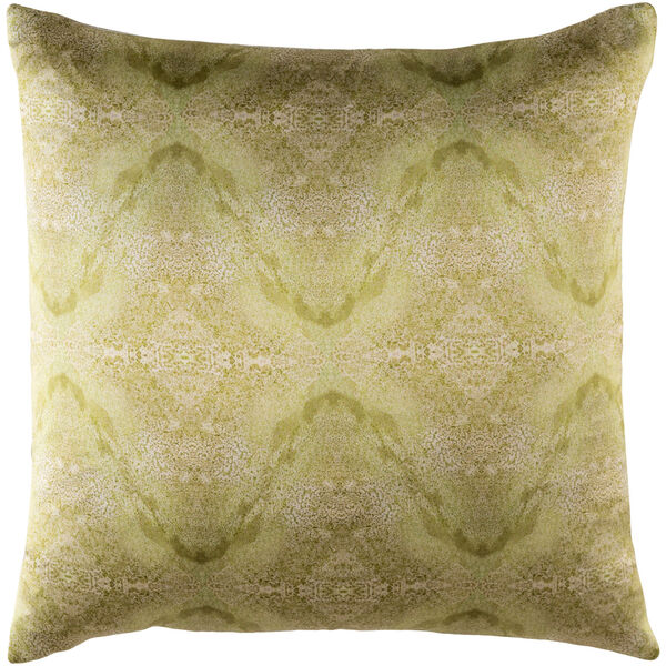 Kalos Neutral and Green 20-Inch Pillow with Down Fill, image 1