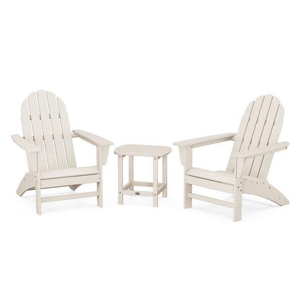 Vineyard Adirondack Set with South Beach Side Table, 3-Piece, image 1
