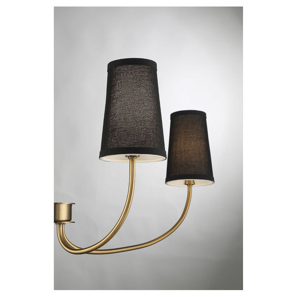 Lowry Natural Brass Four-Light Chandelier, image 5