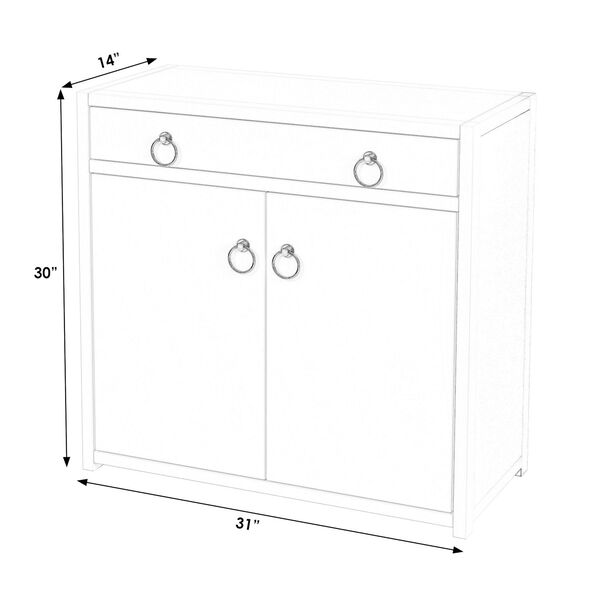 Lark White Cabinet with Storage, image 6