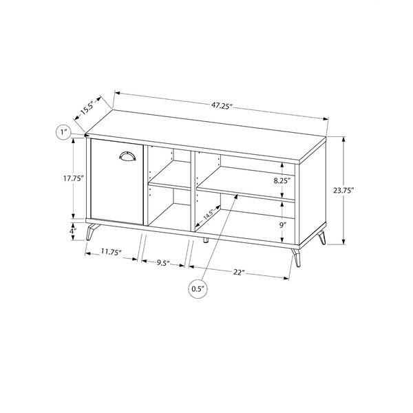 TV Stand with Four Shelves, image 4