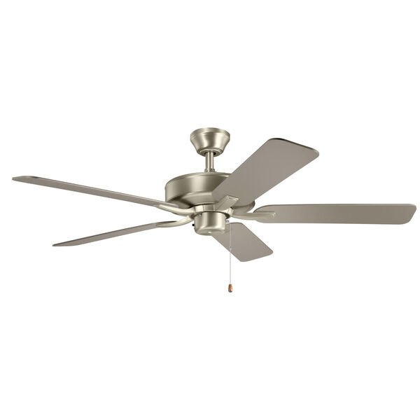 Basics Pro Brushed Nickel 52-Inch Ceiling Fan, image 1