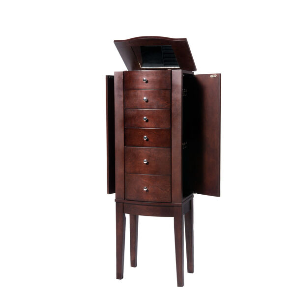 Merlot and Black Jewelry Armoire, image 4