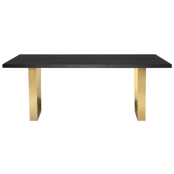 Versailles Onyx and Gold 79-Inch Dining Table, image 5