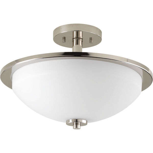 P3424-104 Replay Polished Nickel 15-Inch Two-Light Pendant, image 1