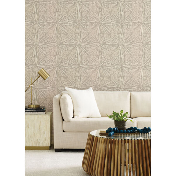 Antonina Vella Elegant Earth Light Glint Squareburst Geometric Wallpaper, image 4