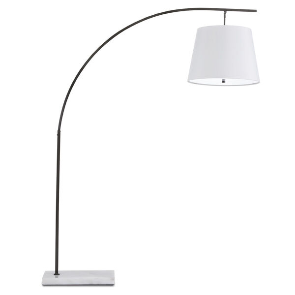 Cloister Oil Rubbed Bronze and White Two-Light Floor Lamp, image 1