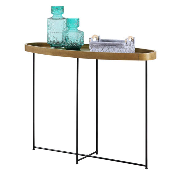 Lunar Driftwood and Black Console Table, image 2