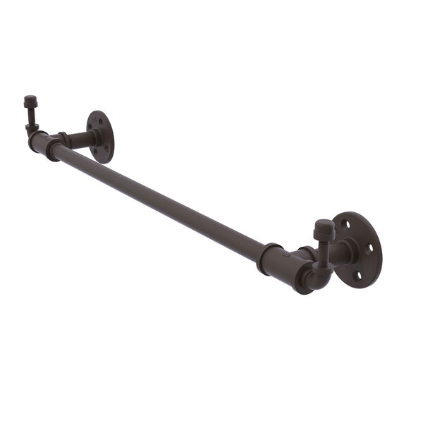 Pipeline Oil Rubbed Bronze 24-Inch Towel Bar with Integrated Hooks, image 1