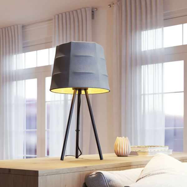 Mozzi Gray and Black One-Light Table Lamp, image 2