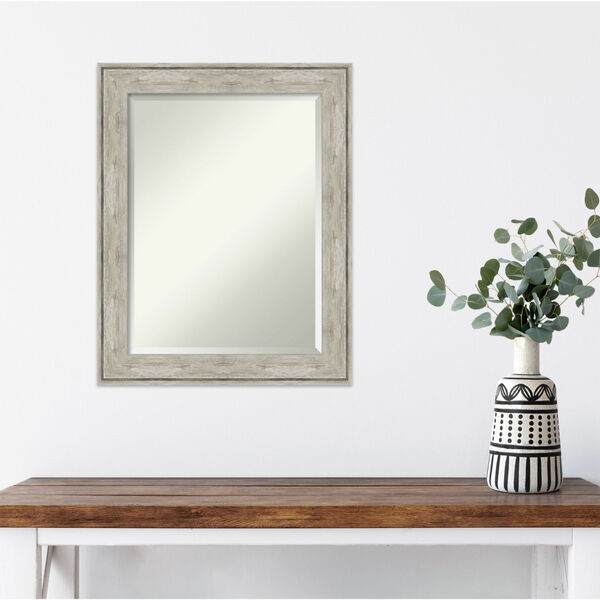 Crackled Silver Bathroom Vanity Wall Mirror, image 3