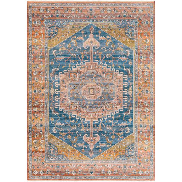 Ephesians Red Blue Rectangular: 2 Ft. 7 In. x 4 Ft. 11 In. Area Rug, image 1