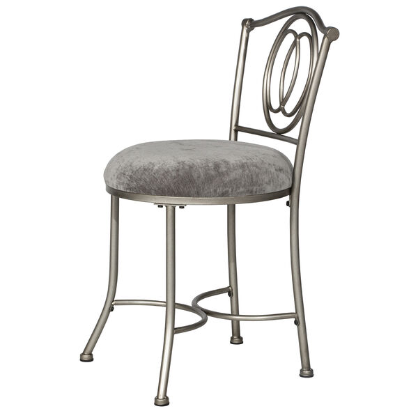 Emerson Pewter Vanity stool, image 3