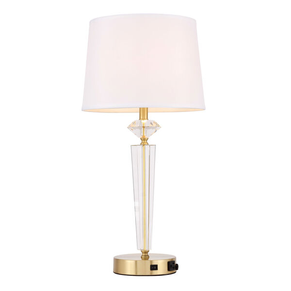 Annella Brushed Brass 14-Inch One-Light Table Lamp, image 6