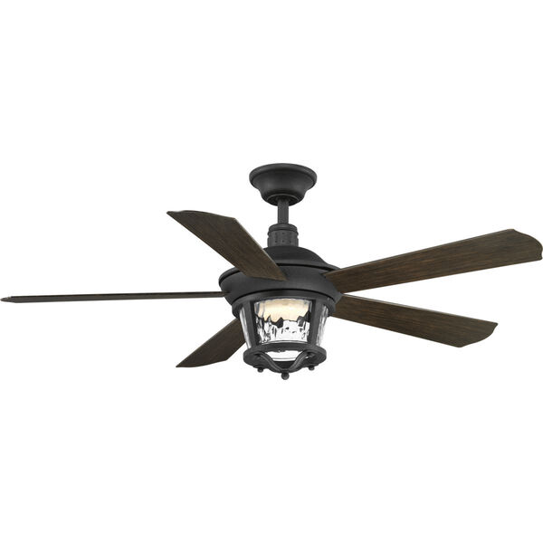P2576-8030K: Smyrna Forged Black 52-Inch LED Ceiling Fan, image 1