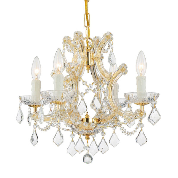 Maria Theresa Gold Chandelier with Majestic Wood Polished Crystal, image 1