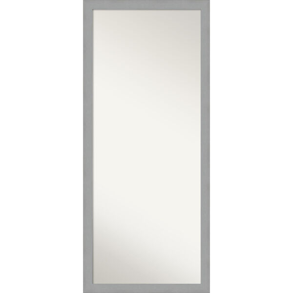 Brushed Nickel 28W X 64H-Inch Full Length Floor Leaner Mirror, image 1